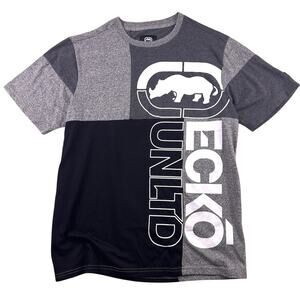 Ecko Unltd The uneven knit top shirt Men’s Medium Color block Short Sleeve
